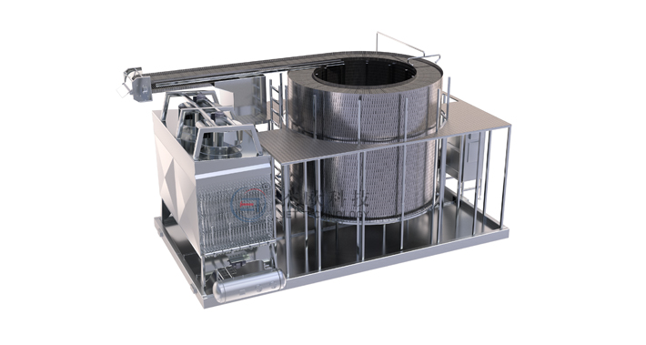 Self штабелирование спираль морозильник